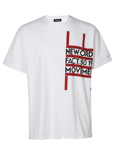 Shop Raf Simons T-shirt In White