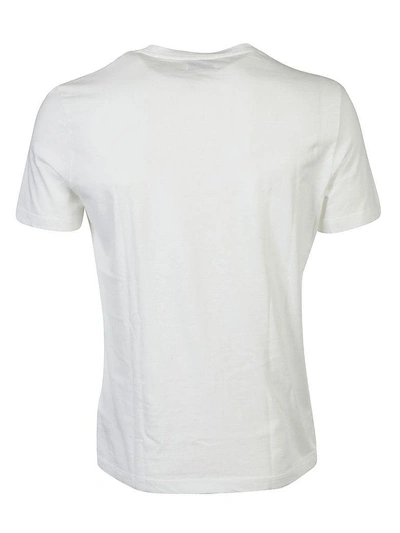 Shop Dondup Printed T-shirt In Bianco