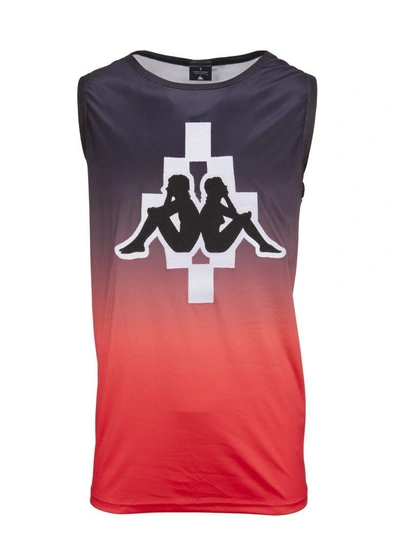 Shop Marcelo Burlon County Of Milan Tank Tops In Nero Rosso