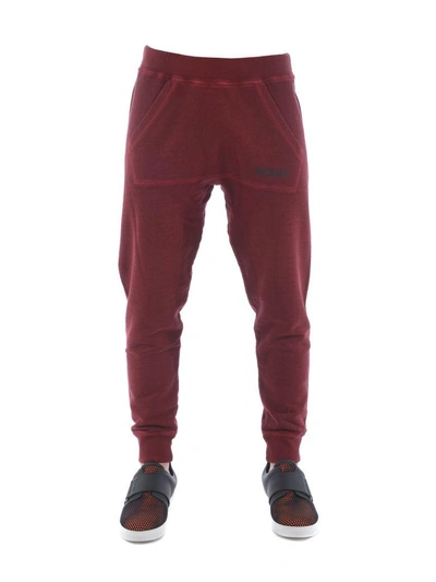 Shop Dsquared2 Tapered Track Pants In Bordeau