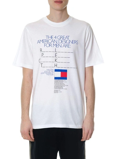 Shop Tommy Hilfiger "be Bold" White Cotton T-shirt