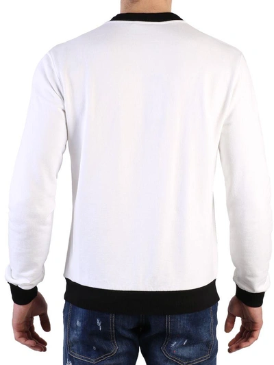 Shop Dolce & Gabbana White Logo Sweatshirt