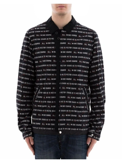 Shop Sacai Black Cotton Jacket