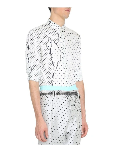 Shop Haider Ackermann Gaspeite Silk Shirt In Bianco