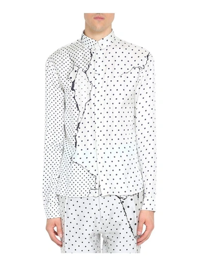 Shop Haider Ackermann Gaspeite Silk Shirt In Bianco