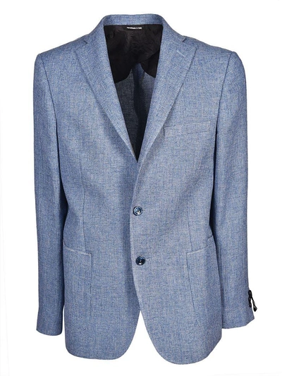 Shop Tonello Classic Blazer In Azzurro