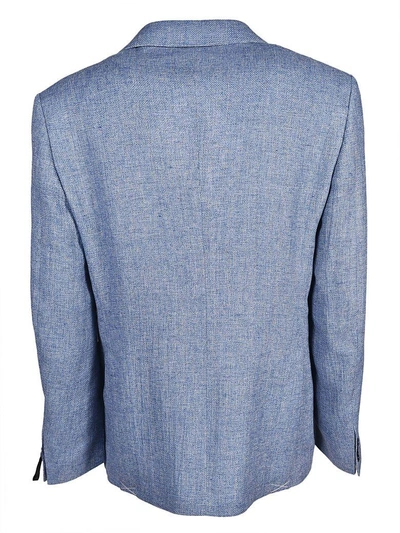 Shop Tonello Classic Blazer In Azzurro