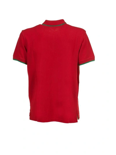 Shop Kenzo Tiger Polo Shirt In Rosso