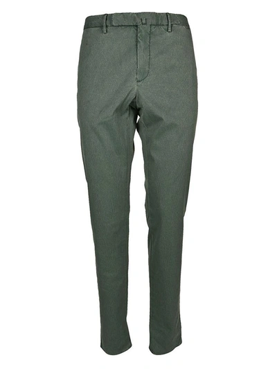 Shop Incotex Skinny Fit Trousers In Verde
