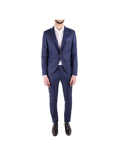 Shop Manuel Ritz Suit In Blue