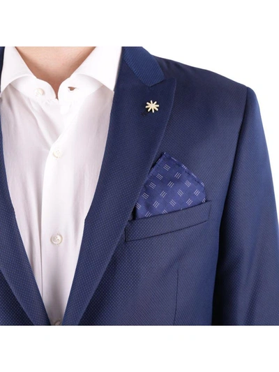 Shop Manuel Ritz Suit In Blue