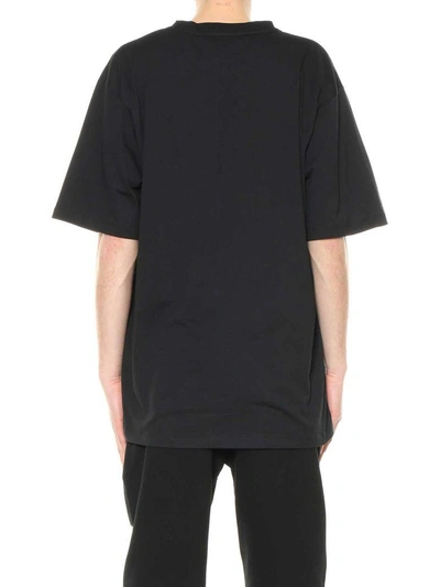 Shop Msgm Wow Printed T-shirt In Nero