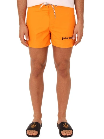 Shop Palm Angels Orange Sundek Short Pants