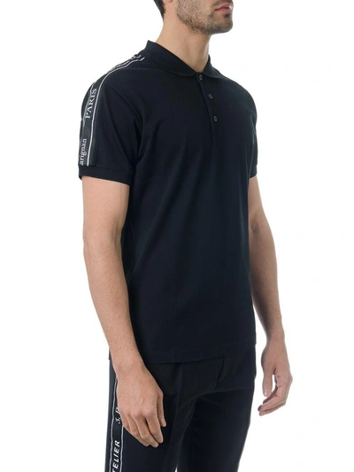 Shop Dior Black Cotton Polo T-shrt With Logo