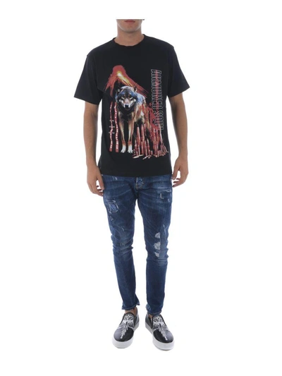 Shop Marcelo Burlon County Of Milan Konken T-shirt In Black