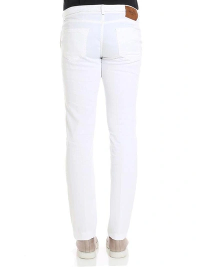 Shop Luigi Borrelli Classic Trousers In White