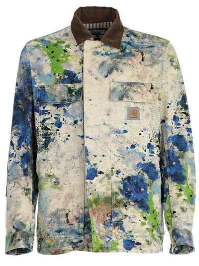 Shop Junya Watanabe Jacket In Multicolour