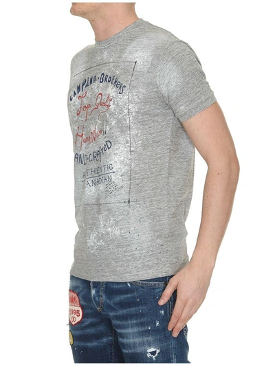 Shop Dsquared2 Chic Dan Fit T-shirt In Grey Melange