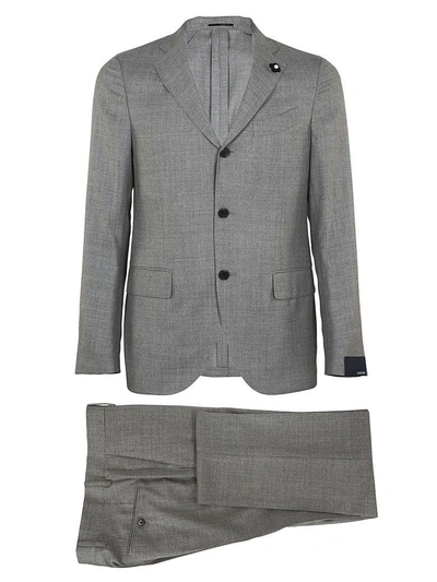 Shop Lardini Spring Summer Suit In Grey