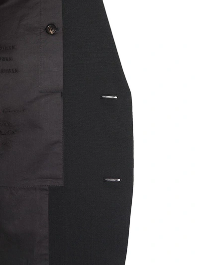 Shop Rick Owens Sleeveless Tailored Jacket In Nero