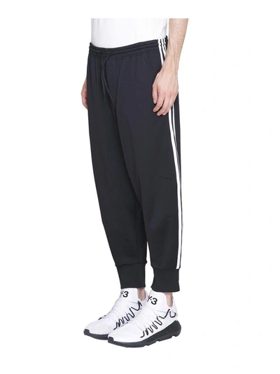 Shop Y-3 Striped Track Pants In Nero
