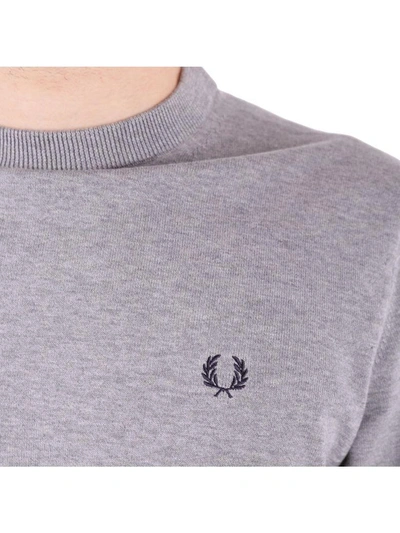 Shop Fred Perry Cotton Sweater In Grey