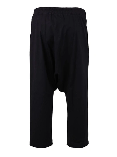 Shop Rick Owens Black Cropped Trousers