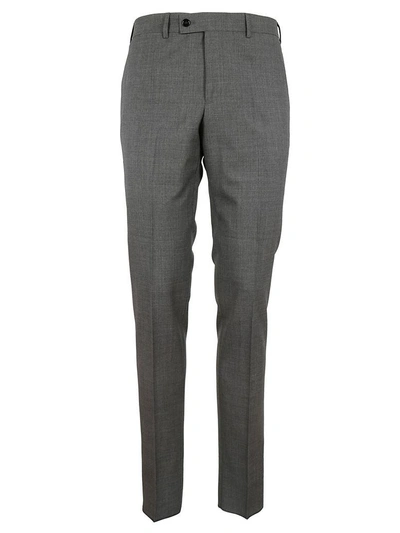 Shop Massimo Piombo Slim Fit Pants In Light Grey