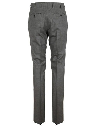 Shop Massimo Piombo Slim Fit Pants In Light Grey