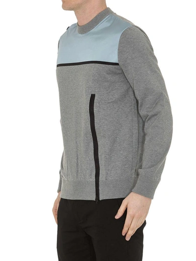 Shop Givenchy Crew Neck Sweatshirt In Grey-blue