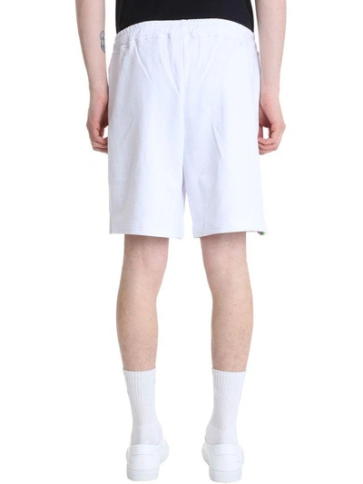 Shop Omc White Cotton Polar Shorts