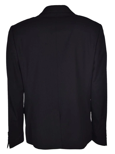 Shop Kenzo Two Buttons Blazer In Black