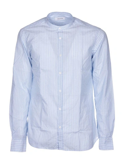 Shop Aglini Striped Shirt In Blue