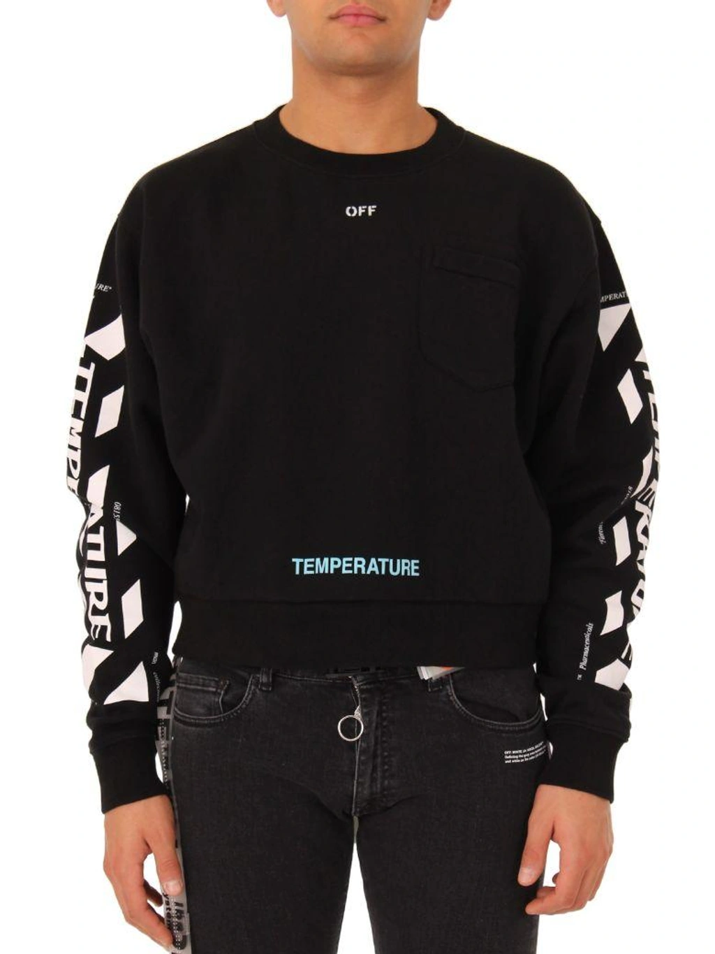 Off white temperature sweatshirt deals