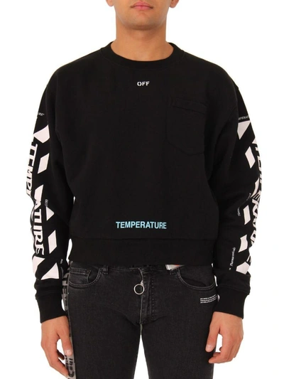 Shop Off-white Black Temperature Crewneck