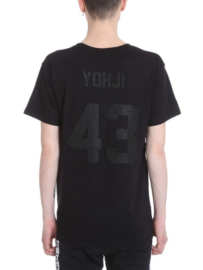 Shop Les Artists Yohji Black Cotton T-shirt