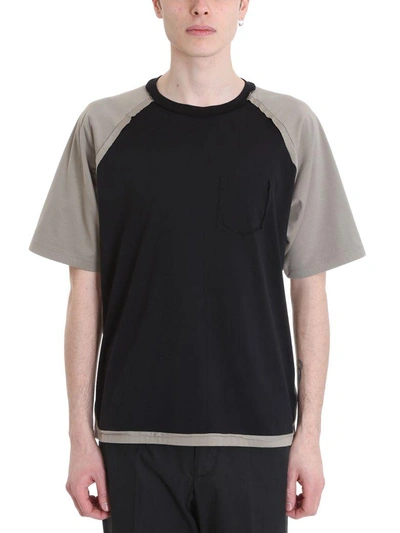 Shop Maison Margiela Black Cotton T-shirt