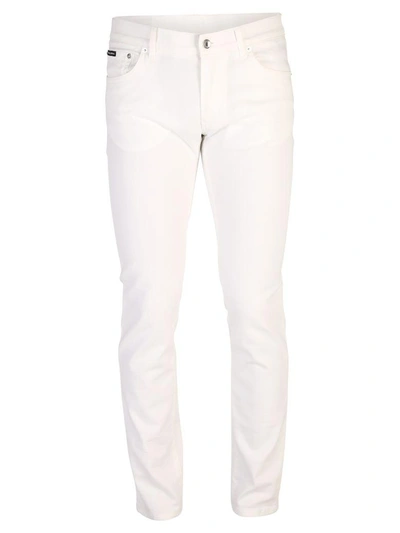 Shop Dolce & Gabbana White Trousers
