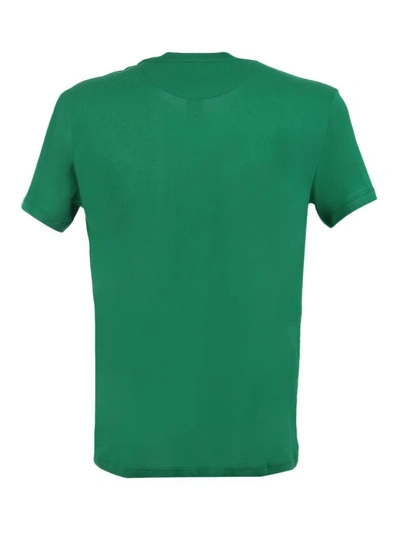 Shop Valentino Green Front Print T-shirt