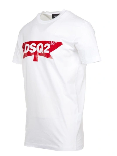 Shop Dsquared2 2 Logo Print T-shirt In 100