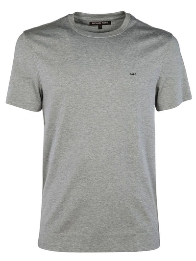 Shop Michael Kors Logo T-shirt In Gray