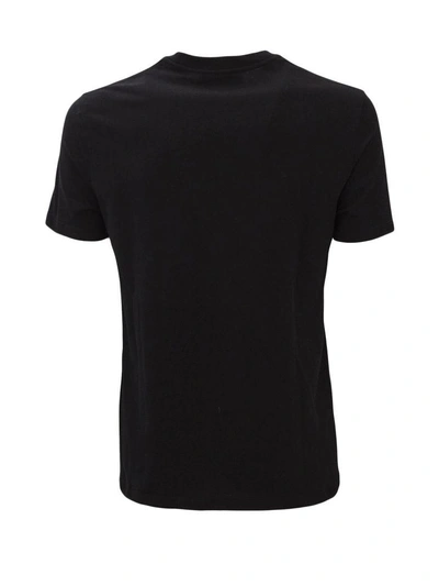 Shop Neil Barrett Black Cotton T-shirt With Graphic Printed In Nero