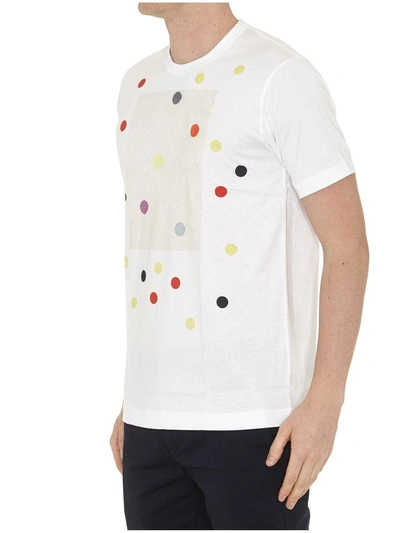 Shop Comme Des Garçons Shirt Polka Dot T-shirt In White