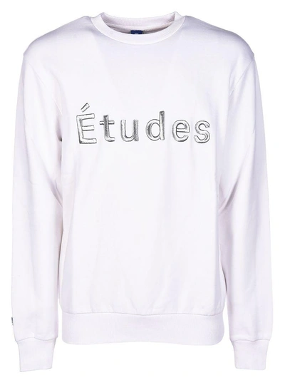 Shop Etudes Studio Etudes Embroidered Logo Sweatshirt In White