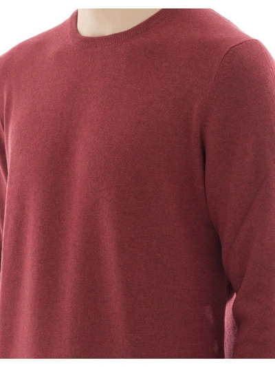Shop Gran Sasso Red Wool Sweatshirt