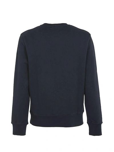 Shop Ami Alexandre Mattiussi Ami De Coeur Sweatshirt In Blu Navy
