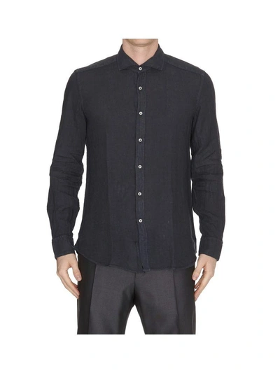 Shop Fay Shirt In Anthracite