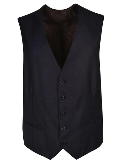 Shop Tonello Front Pockets Vest In Blu