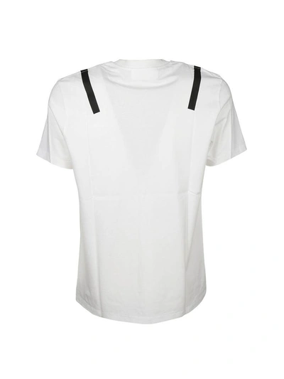 Shop Neil Barrett Stripe Detail T-shirt In White