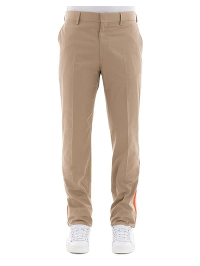 Shop Calvin Klein Beige Cotton Pants